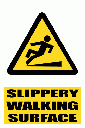 WW16E - Slippery Walking Surface Explanatory Safety Sign