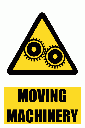 WW17E - Moving Machinery Explanatory Safety Sign
