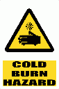 WW18E - Cold Burn Explanatory Safety Sign