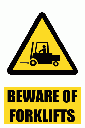 WW20E - Beware Of Forklifts Explanatory Safety Sign