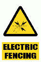 WW29E - Electric Fence Explanatory Safety Sign