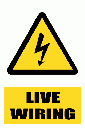 EL2E - Live Electrical Wiring Explanatory Sign