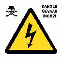 EL3 - Electrical Shock Danger Sign
