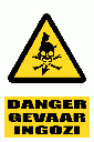 EL4 - Danger Electrical Shock Sign
