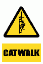 WW35E - Catwalk Explanatory Safety Sign