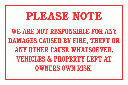 DI15 - No Responsibility Sign
