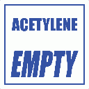 GAS2 - Acetylene Empty Sign