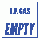GAS10 - L.P. Gas Empty Sign