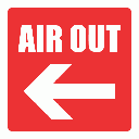 GAS11 - Air Out Sign