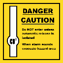 GAS15 - CO² Danger Sign