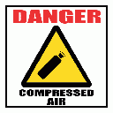 GAS24 - Danger Compressed Air SigN