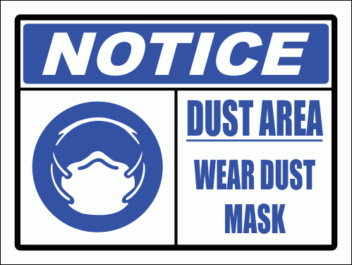 C27 - Dust Area Sign | Safety Signs & Equipment