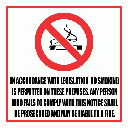 SM4 - No Smoking Legislation Sign