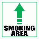SM11 - Smoking Area Direction Sign