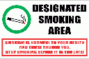 SM18 - Designated Smoking Area Sign