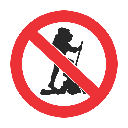 PR2 - No Hiking Sign