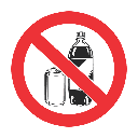 PR5 - No Beverages Sign