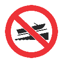 PR7 - No Boat Launching Sign