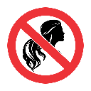 PR33 - No Loose Hair Sign