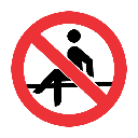 PR43 - No Sitting Sign