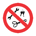 PR47 - No Metal Objects Sign