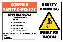 SC29 - Scaffold Safety Checklist Sign