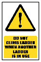 LD10 - Do Not Climb Sign