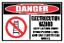 LD15 - Danger Electrocution Hazard Sign