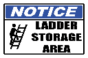 LD30 - Notice Ladder Storage Area Sign