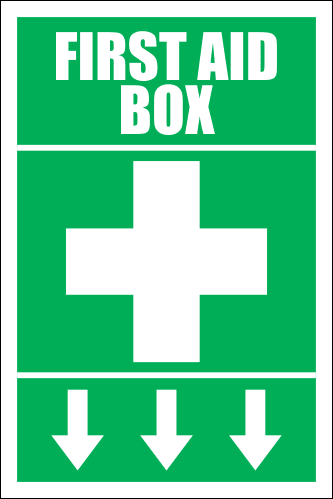 FA14 - First Aid Box Ahead Sign | Safety Signs & Equipment