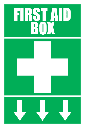 FA14 - First Aid Box Ahead Sign