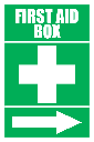 FA16 - First Aid Box Right Sign
