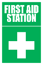 FA18 - First Aid Station Sign