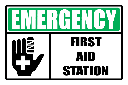 FA39 - Emergency First Aid Station Sign