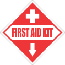 FA50 - First Aid Kit Ahead Sign