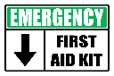 FA56 - Emergency First Aid Kit Sign