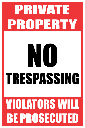 SE37 - Private Property Sign