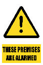 SE78 - Premises Are Alarmed Sign