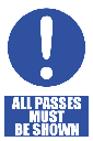 SE79 - All Passes Sign