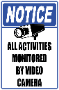 SE103 - Notice Activities Monitored Sign