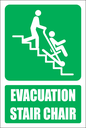 GA36 - Evacuation Stair Chair Explanatory Safety Sign