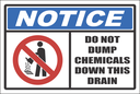 H5 - Do Not Dump Chemicals Sign