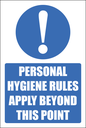 H18 - Personal Hygiene Rules Sign