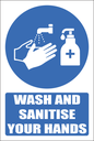 H24 - Wash And Sanitise Your Hands Sign