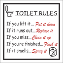 T18 - Toilet Rules Sign