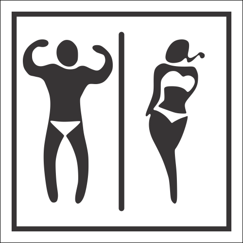 T61 - Unisex Swimming Pool Toilet Sign | Safety Signs & Equipment