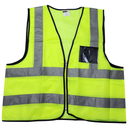 Lime Reflective Vest c/w ID Pocket