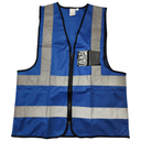 Blue Reflective Vest c/w ID Pocket