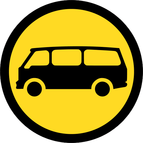 TR119 - Temporary Mini Busses Only Road Sign | Safety Signs & Equipment