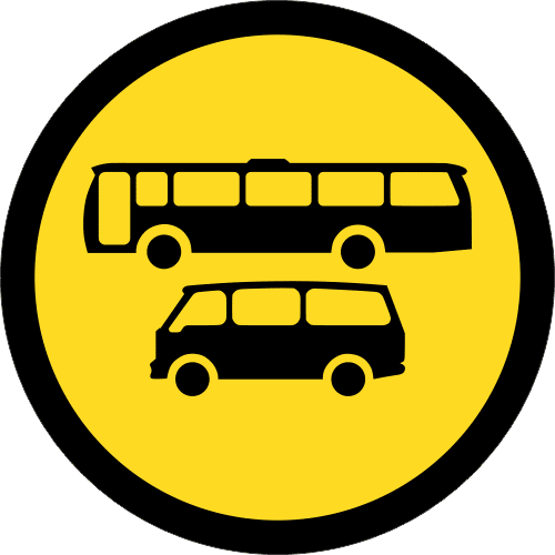 TR134 - Temporary Busses And Mini Busses Only Road Sign | Safety Signs ...